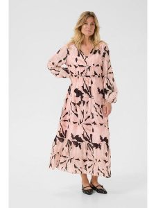 Cream Sukienka w kolorze jasnoróżowym rozmiar: 42. Różowe sukienki Cream, bez wzorów, bez kołnierzyka, bez ramiączek, maxi. Za 144,58 zł.