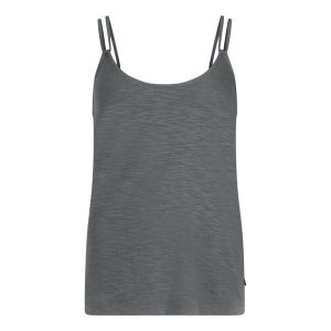 Damski tank top Protest Kaes. Brązowe topy Protest, bez wzorów, bez kołnierzyka, bez ramiączek. Za 148,50 zł.