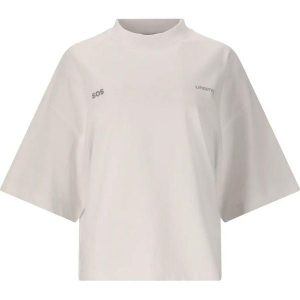 T-shirt damski SOS Iraya. Białe t-shirty SOS, bez wzorów, bez kołnierzyka, bez ramiączek. Za 243,00 zł.