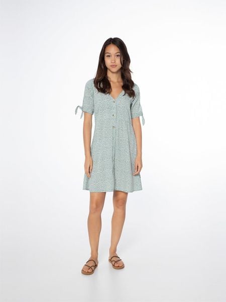 Protest Sukienka "Garachine" w kolorze zielonym rozmiar: S. Zielone sukienki Protest, s, bez wzorów, bez kołnierzyka, bez ramiączek, mini, rozkloszowane. Za 74,81 zł.