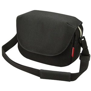 Torba na kierownicę „Funbag”, czarna. Czarne torby podróżne i sportowe KLICKFIX, bez wzorów, na ramię, duże. Za 284,49 zł.
