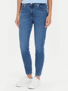 Tommy Hilfiger Jeansy Como WW0WW42488 Niebieski Skinny Fit. Niebieskie jeansy TOMMY HILFIGER, bez wzorów, z bawełny. Za 329,99 zł.