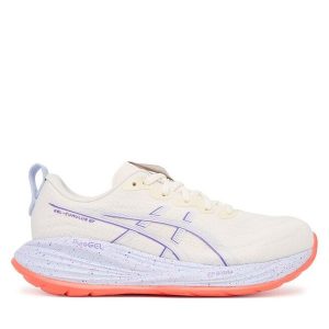 Buty do biegania Asics. Szare buty sportowe ASICS, bez wzorów, bez zapięcia, do biegania. Za 489,99 zł.