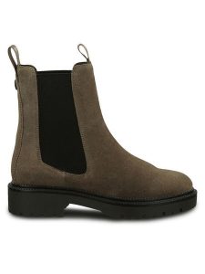 Gant Sztyblety 29553778 Beżowy. Brązowe botki GANT, bez wzorów, ze skóry, bez obcasa, na płaskiej podeszwie, bez zapięcia. Za 539,99 zł.