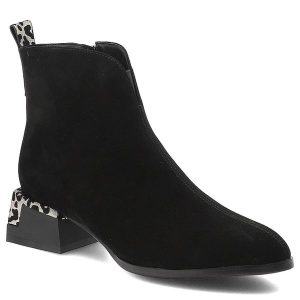 Czarne Botki S.Barski Modne Buty Damskie Na Obcasie. Czarne botki S.BARSKI, bez wzorów, z jeansu, bez obcasa, na obcasie, bez zapięcia. Za 314,99 zł.