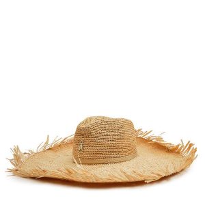 Kapelusz Patrizia Pepe. Brązowe kapelusze Patrizia Pepe, bez wzorów. Za 579,99 zł.