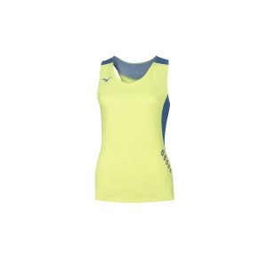 T-shirt damski bez rękawów premium Mizuno JPN. Niebieskie t-shirty Mizuno, bez wzorów, bez kołnierzyka, bez ramiączek. Za 134,00 zł.