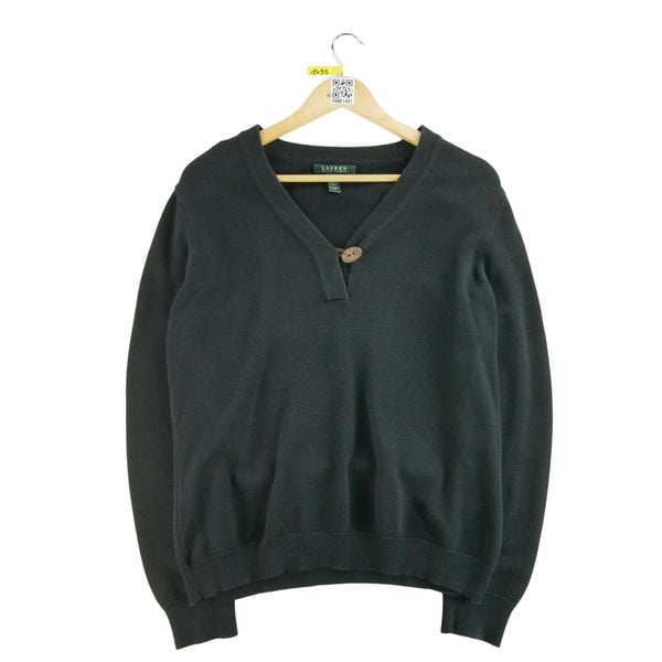 Second life - Damski czarny sweter - Stan dobry. Czarne golfy Ralph Lauren, bez wzorów. Za 114,17 zł.