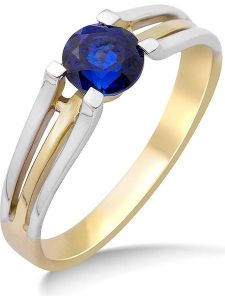 Revoni Złoty pierścionek z szafirem rozmiar: 52. Niebieskie pierścionki Revoni, z szafirem, złote. Za 1 391,99 zł.
