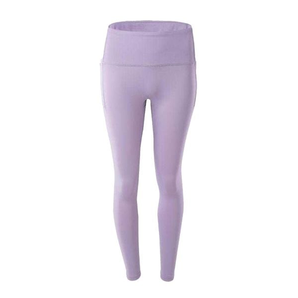 Legginsy Damskie Lemini. Fioletowe legginsy IQ, bez wzorów, z elastanu, z podwyższonym stanem. Za 226,76 zł.