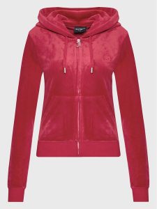 Juicy Couture Bluza Robertson JCAP176 Czerwony Slim Fit. Czerwone bluzy Juicy Couture, l, bez wzorów, z syntetyku, bez kaptura. Za 399,99 zł.
