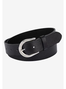 More & More Skórzany pasek w kolorze czarnym rozmiar: 75. Czarne paski More & More, bez wzorów, z materiału. Za 52,45 zł.