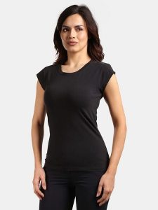 Kilpi Koszulka "Promo" w kolorze czarnym rozmiar: 44. Czarne bluzki Kilpi, bez wzorów, bez kołnierzyka, bez ramiączek. Za 60,99 zł.