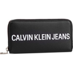 Duży Portfel Damski CALVIN KLEIN JEANS - Sculpted Logo Large Zip Around K60K605266 001. Portfele marki Calvin Klein Jeans. Za 299,00 zł.