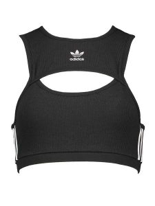 Adidas Top "Tight" w kolorze czarnym rozmiar: 38. Czarne topy ADIDAS, bez wzorów, bez kołnierzyka, bez ramiączek. Za 65,85 zł.