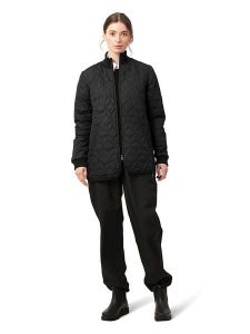 Ilse Jacobsen Kurtka pikowana w kolorze czarnym rozmiar: 40. Czarne kurtki Ilse Jacobsen, bez wzorów, bez kaptura. Za 211,31 zł.