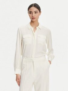 Marella Koszula Calabra 2523116061 Biały Regular Fit. Białe koszule Marella, bez wzorów, z syntetyku, bez kołnierzyka, bez ramiączek. Za 449,99 zł.