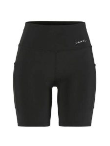 Craft Essence Short Tights 3 W – krótkie legginsy treningowe, szeroki pas –. Czarne legginsy Craft, bez wzorów, z elastanu, krótkie. Za 240,50 zł.