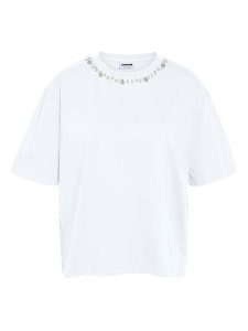 Noisy may Koszulka w kolorze białym rozmiar: S. Białe bluzki Noisy may, s, bez wzorów, z bawełny, bez kołnierzyka, bez ramiączek. Za 74,81 zł.