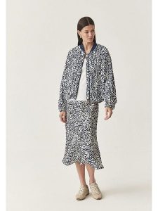 TATUUM Spódnica w kolorze granatowo-białym rozmiar: 42. Niebieskie spódnice Tatuum, bez wzorów, z wiskozy, midi. Za 130,81 zł.