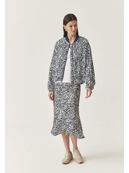 TATUUM Spódnica w kolorze granatowo-białym rozmiar: 42. Niebieskie spódnice Tatuum, bez wzorów, z wiskozy, midi. Za 130,81 zł.