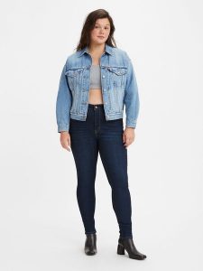 Levi´s Dżinsy "720" - Super Skinny fit - w kolorze granatowym rozmiar: W27/L32. Niebieskie jeansy z aplikacjami, z podwyższonym stanem. Za 216,73 zł.