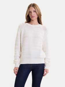Mustang Sweter Silas 1016782 Écru Regular Fit. Swetry klasyczne Mustang, s, z bawełny, bez kołnierzyka. Za 259,99 zł.