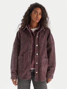 Roxy Koszula Kick Back Washed Cord ERJWT03697 Fioletowy Regular Fit. Fioletowe koszule Roxy, m, bez wzorów, z bawełny, bez kołnierzyka, bez ramiączek. Za 299,99 zł.