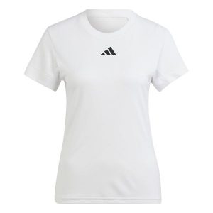 Koszulka Tennis FreeLift. Białe bluzki ADIDAS, l, bez wzorów, z materiału, sportowe, bez kołnierzyka, bez ramiączek. W wyprzedaży za 181,35 zł.