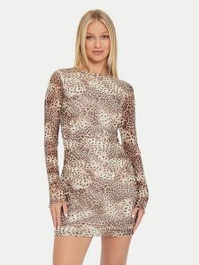 Guess Sukienka codzienna Adriana W4YK83 KBBF2 Kolorowy Slim Fit. Kombinezony Guess, xxl, z aplikacjami, z syntetyku, bez kołnierzyka, bez ramiączek. Za 209,99 zł.