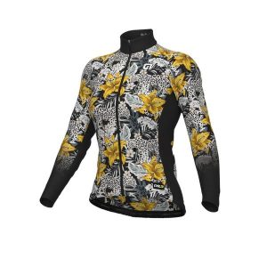 Bluza rowerowa damska Alé Cycling PR-R Hibiscus. Czarne bluzy Ale Cycling, l, bez wzorów, bez kaptura. Za 393,65 zł.