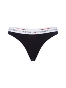Tommy Hilfiger Stringi Kobiety Dżersej niebieski|biały, XL. Białe stringi TOMMY HILFIGER, bez wzorów, z dżerseju. Za 99,95 zł.