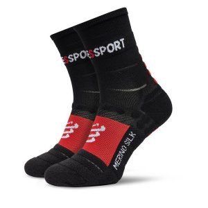 Skarpety długie Compressport. Czarne skarpetki Compressport, bez wzorów. Za 99,99 zł.