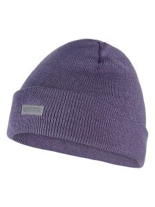 HULABALU Czapka w kolorze fioletowym rozmiar: onesize. Różowe czapki HULABALU, z aplikacjami, prążkowane. Za 52,99 zł.