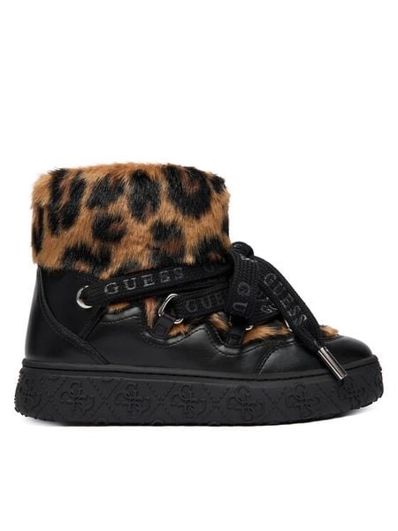 Guess Śniegowce FLFUEK FUR10 Brązowy. Brązowe buty zimowe Guess, z materiału, bez obcasa, bez zapięcia. Za 825,00 zł.