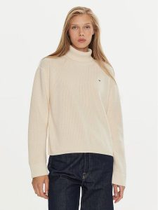 Tommy Hilfiger Golf WW0WW43094 Écru Regular Fit. Golfy TOMMY HILFIGER, bez wzorów, z bawełny. Za 489,99 zł.