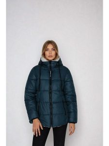 Steve Madden Kurtka zimowa w kolorze turkusowym rozmiar: M. Niebieskie kurtki Steve Madden, na zimę, m, bez wzorów, z puchu, bez kaptura. Za 195,99 zł.