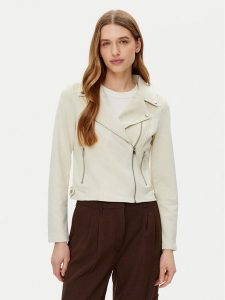 Vero Moda Kurtka z imitacji skóry Jose 10300938 Beżowy Regular Fit. Brązowe kurtki Vero Moda, s, bez wzorów, ze skóry, bez kaptura. Za 129,99 zł.