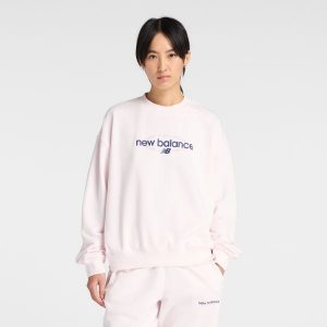 Bluza damska New Balance WT61S0S9AAA – różowa. Czerwone bluzy New Balance, s, bez wzorów, z bawełny, bez kaptura. Za 259,99 zł.