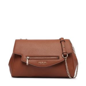Torebka Guess. Brązowe torebki klasyczne Guess, z aplikacjami, bez dodatków. Za 584,99 zł.