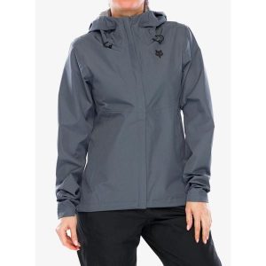Kurtka rowerowa damska Fox Ranger 2.5L Water Jacket. Szare kurtki FOX, l, bez wzorów, bez kaptura. Za 487,99 zł.