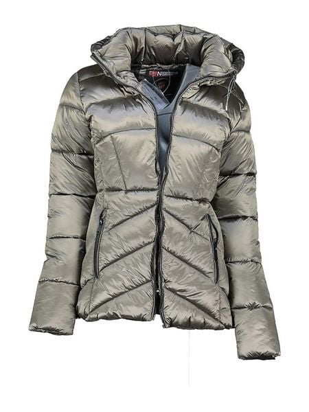 Geographical Norway Kurtka zimowa "Blanche" w kolorze szarym rozmiar: XL. Szare kurtki Geographical Norway, na zimę, xl, bez wzorów, z puchu, bez kaptura. Za 244,80 zł.