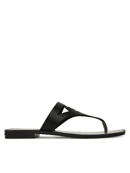 KARL LAGERFELD Japonki Skoot II KL80407 Czarny. Czarne klapki KARL LAGERFELD, bez wzorów, ze skóry, bez obcasa. Za 309,99 zł.