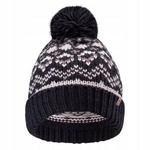 Czapka Unisex Dla Dorosłych Amir. Czarne czapki Hi-tec, bez wzorów, z dzianiny. Za 64,99 zł.