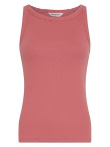 MOSS COPENHAGEN Top "Gubbe" w kolorze jagodowym rozmiar: M/L. Czerwone topy Moss Copenhagen, l, bez wzorów, bez kołnierzyka, bez ramiączek. Za 87,61 zł.
