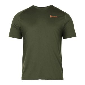 Damska koszulka z wełny Pinewood Abisko Merino. Zielone bluzki PINEWOOD, bez wzorów, z wełny, sportowe, bez kołnierzyka, bez ramiączek. Za 340,00 zł.