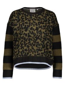 Scotch & Soda Sweter w kolorze czarno-oliwkowym rozmiar: M. Brązowe swetry oversize Scotch & Soda, m, bez wzorów, bez ramiączek. Za 187,99 zł.