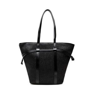 Torebka Jenny Fairy. Czarne shopper bag Jenny Fairy, bez wzorów, bez dodatków. Za 89,98 zł.