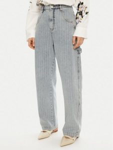 Munthe Jeansy Shimo 244142024405 Niebieski Regular Fit. Niebieskie jeansy Munthe, bez wzorów, z bawełny. Za 529,99 zł.