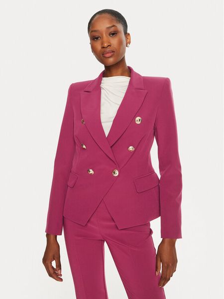 Rinascimento Marynarka CFC0119987003 Różowy Regular Fit. Czerwone marynarki i żakiety Rinascimento, l, bez wzorów, z syntetyku. Za 379,99 zł.